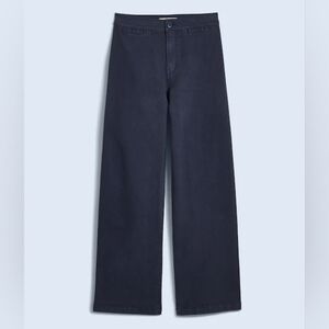 Madewell Emmett Wide Leg Crop Pants in Ink
